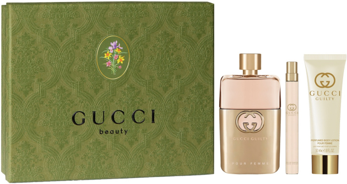 GUCCI GUILTY SET EDP 90ML + EDP 10ML + B/L 50ML