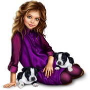 christmas_elf_girl_with_boston_terrier_puppy 3