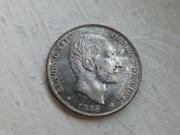20 centavos de peso Alfonso XII. Manila 1885.  64-D3845-C-E1-A7-4-B57-A81-D-485-A4-D8-C84-E5