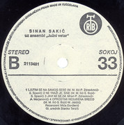 Sinan Sakic - Diskografija Sinan-Sakic-1985-LP-B-strana