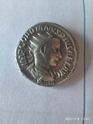 Antoniniano de Gordiano III. ROMAE AETERNAE. Roma sentada. Roma 1625744637822