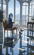 29170549-3469242549-(masterpiece),(best quality),artist void0,1girl,sitting,cup,chair,boots,blue eye