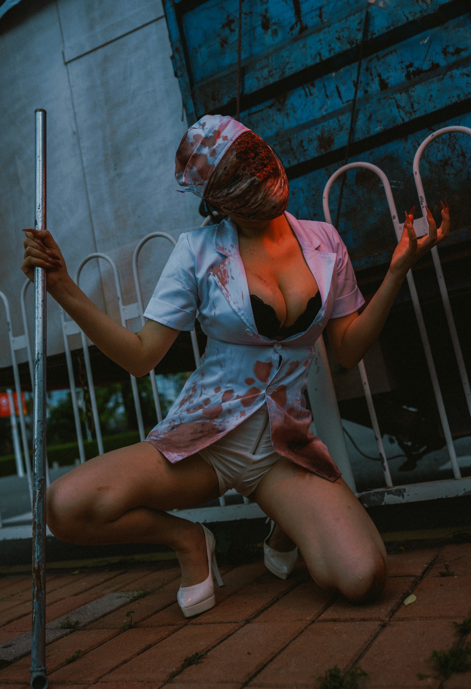 兔胖胖min – 寂静岭 丧尸护士 Cosplay 高清写真集（41P-249MB）恐怖题材插图