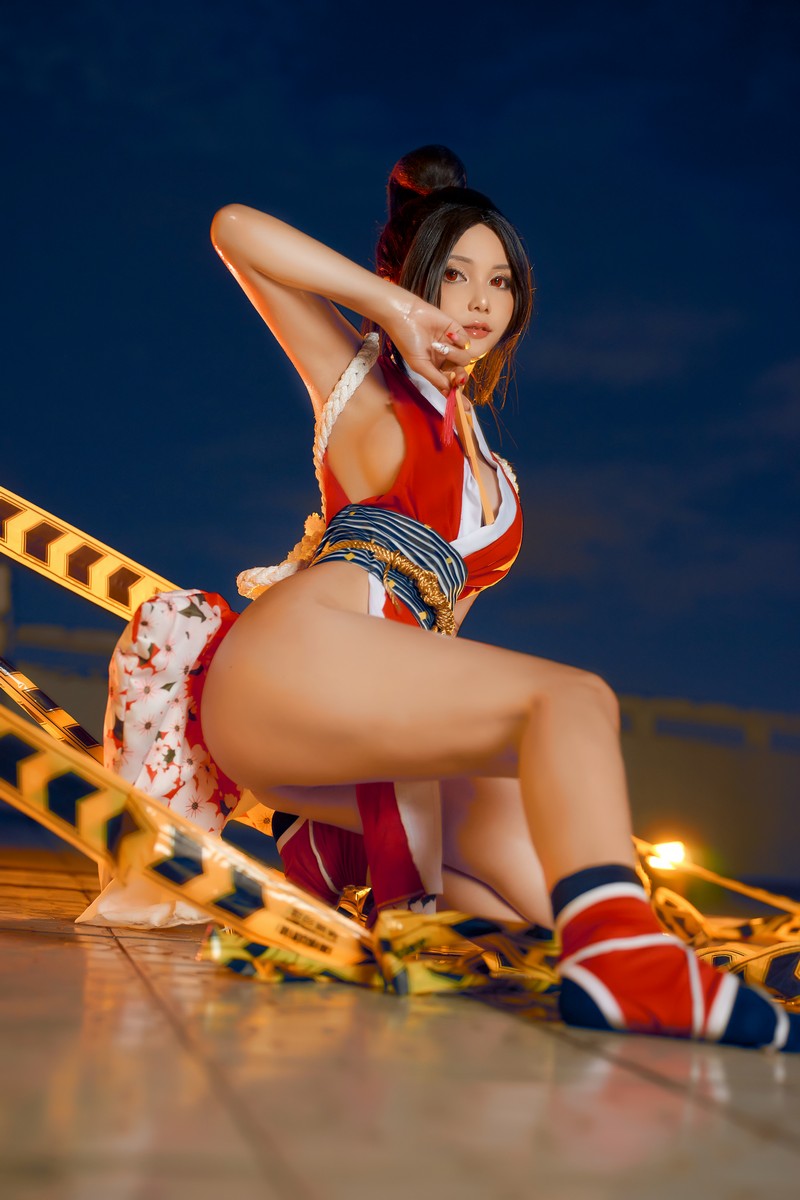 Joyce Lin2x Mai Shiranui Cosplay 性感写真 39P插图5