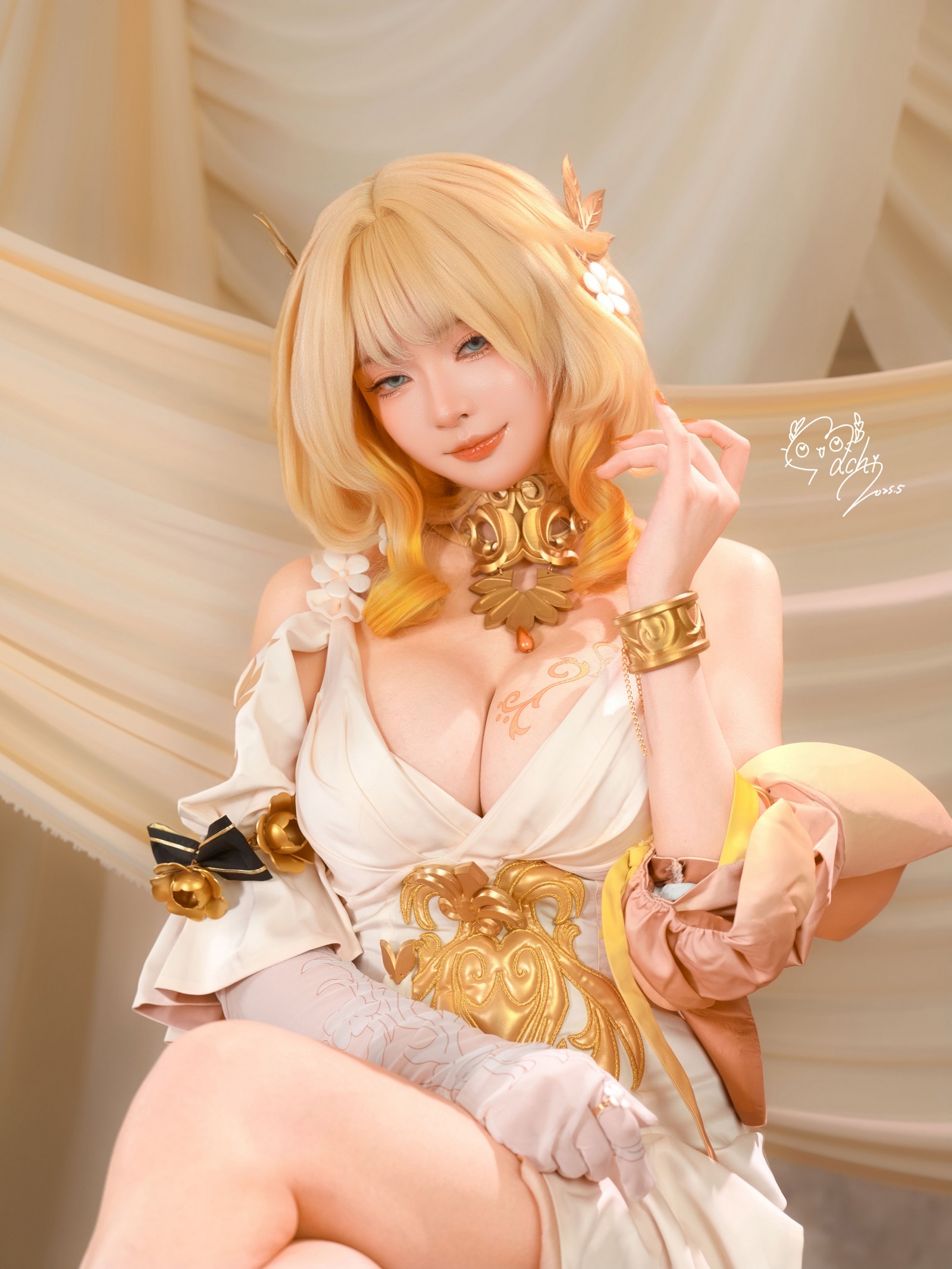 Machi马吉 Aglaea 角色写真集｜高质量Cosplay高清图包（106P-173.3M）插图6