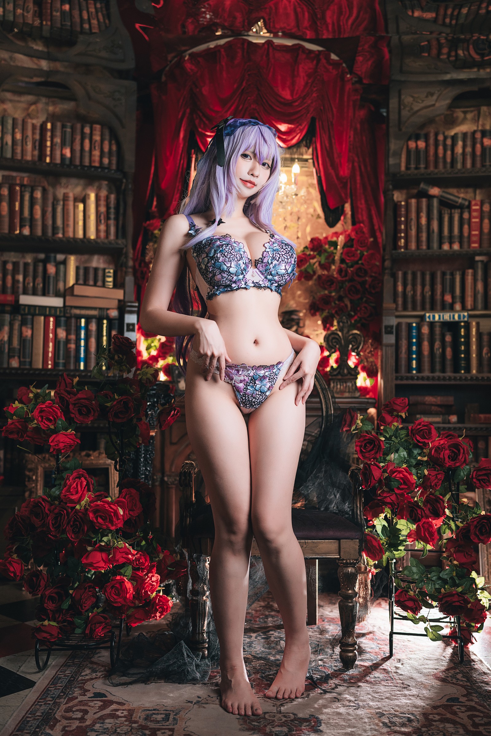 小空sora – 碧蓝档案 飞鸟马时 内衣 Cosplay 高清写真集（24P2V-191MB）性感角色扮演插图