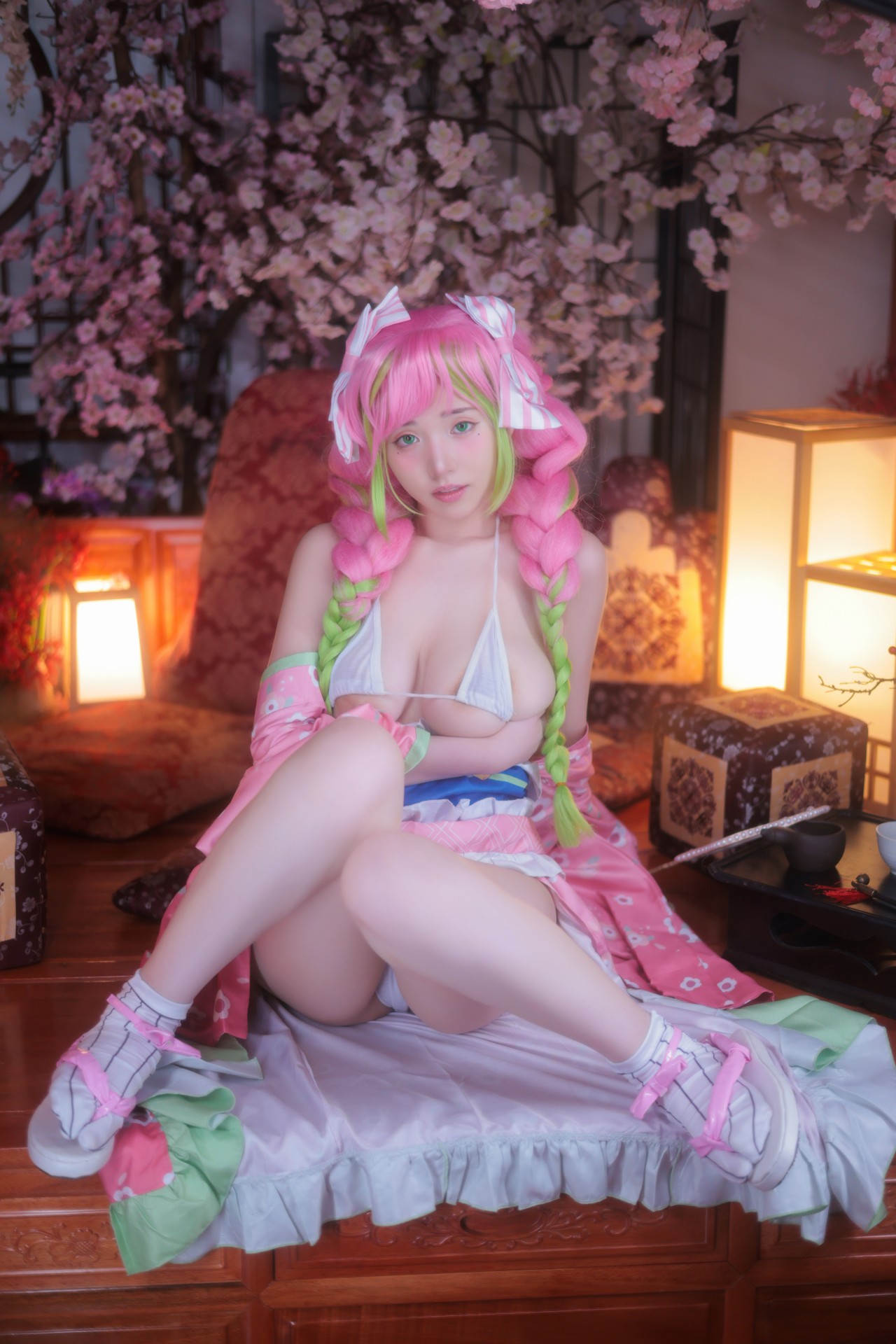 Yeon Woo (연우)，桃色心动！唯美日系场景里的梦幻COS美人插图1