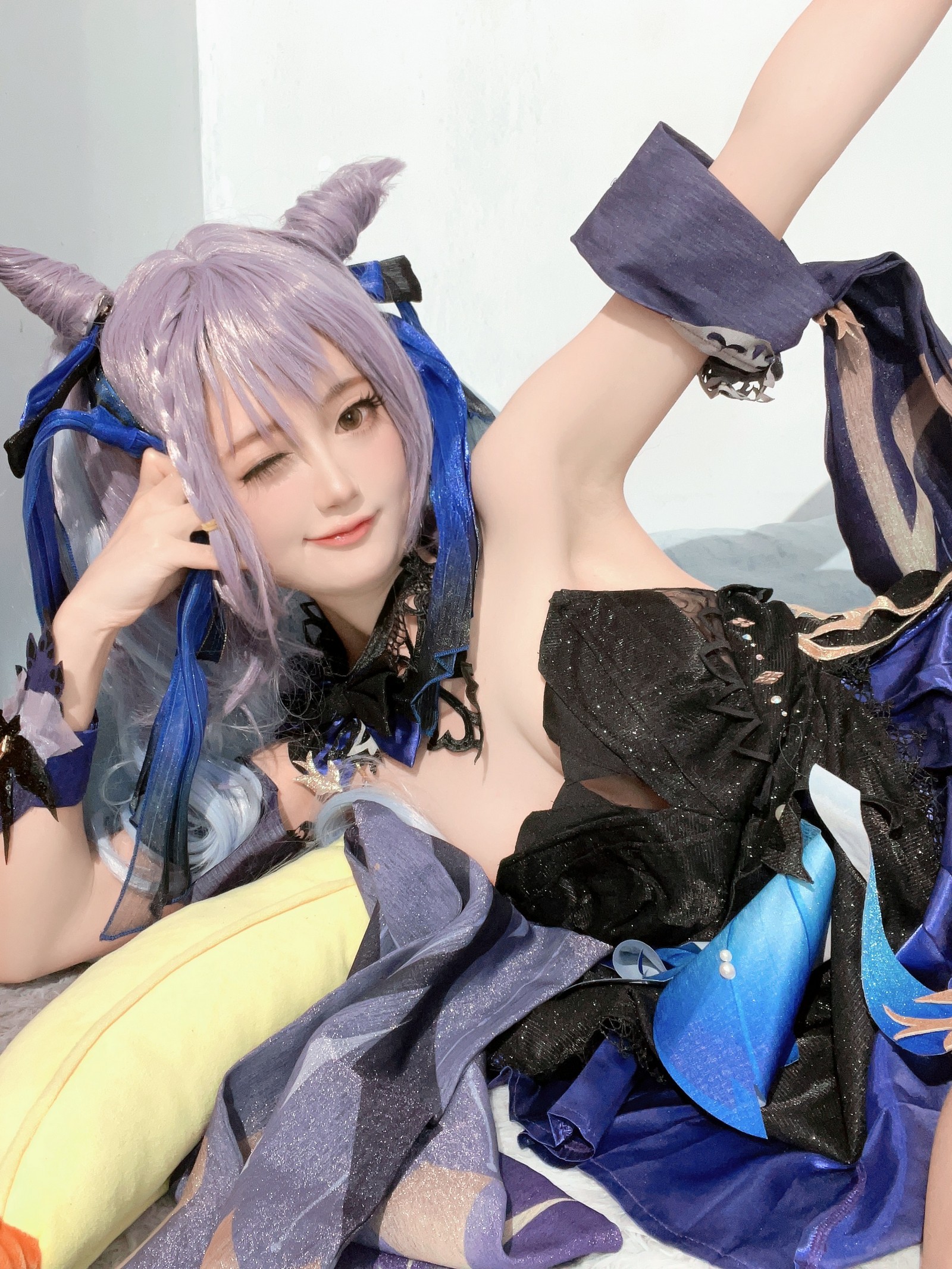 趴趴捣蛋陌 刻晴 Cosplay 写真合集｜原神人气角色 写真＋视频（92P＋1V｜677MB）插图9