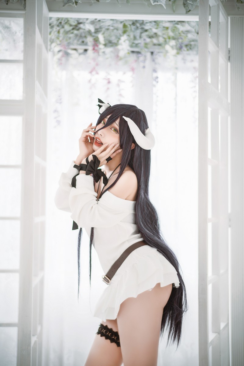 切切Celia 雅儿贝德 Albedo Cosplay Overlord 写真 39P插图5