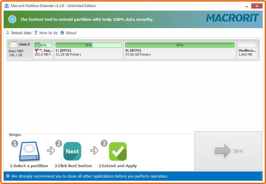 Macrorit Partition Extender 2.4.0 Unlimited Edition Repack & Portable by Elchupacabra Ag3kzbx3y31e