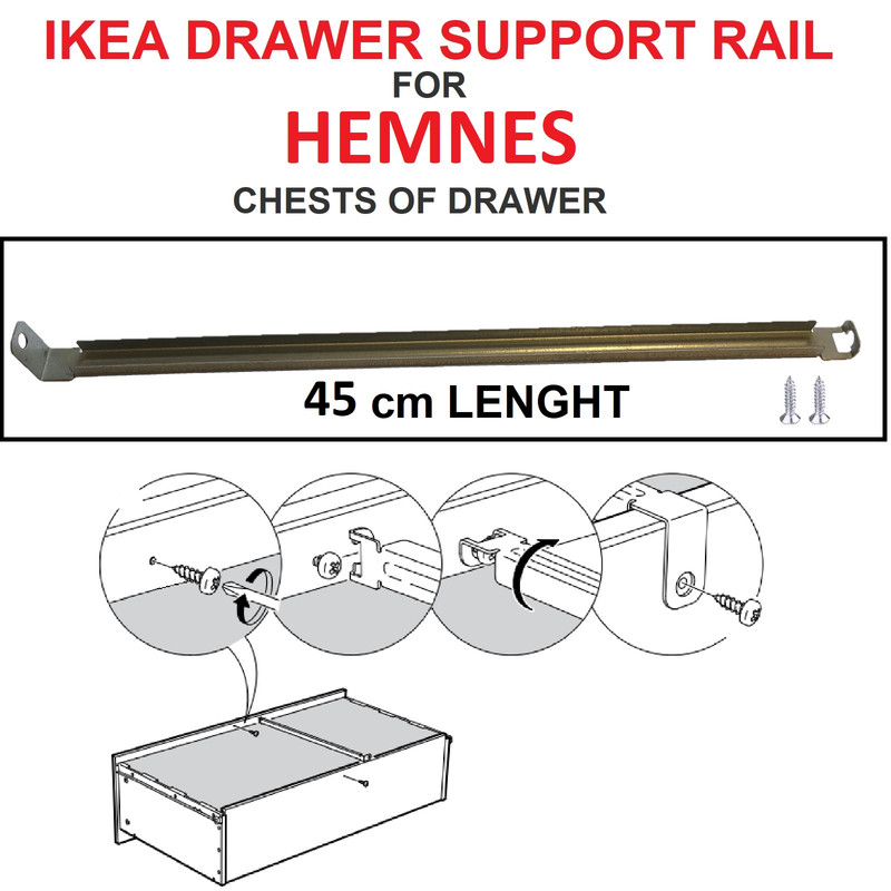 FREE UK P/&P draw runner X 8 100365 GENUINE IKEA screws
