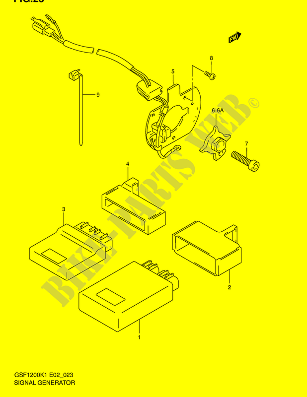 GENERATORE-DI-SEGNALE-Suzuki-MOTO-1200-BANDIT-2001-GSF1200SK1-E2--DP013611