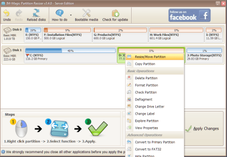 IM-Magic Partition Resizer 4.1.0 Unlimited WinPE 