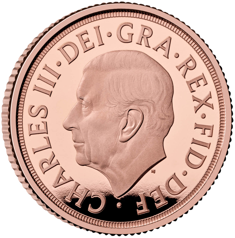 22025 Proof St. George's and Dragon Sovereign Obverse