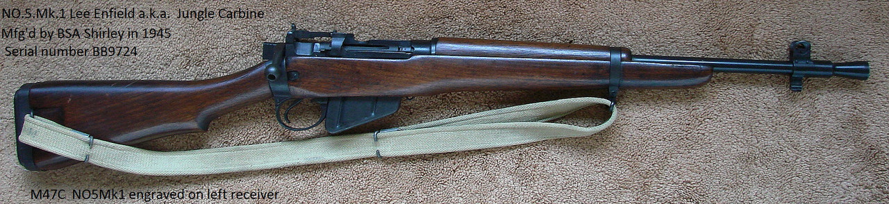 1 No.5.Mk.1 Lee-Enfield-- Jungle carbine .303 (2)