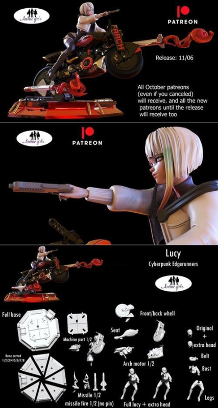 Cyberpunk Edgerunner Lucy (NEW) – 3D Print
