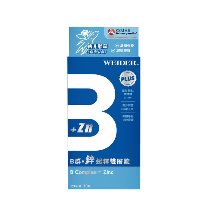 【威德】B群+鋅緩釋雙層錠評價