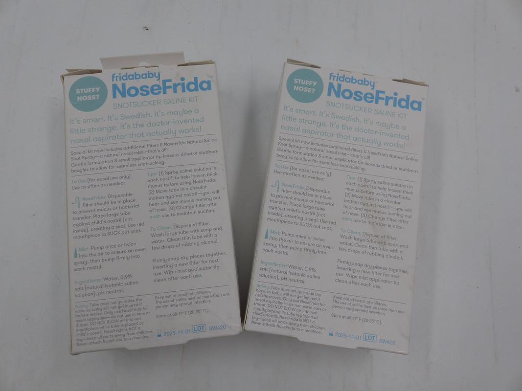 How to use the Fridababy NoseFrida SnotSucker Saline Kit? 