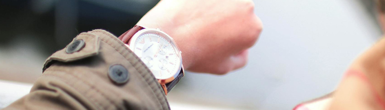 A man watching time and waiting.