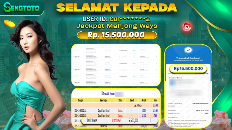 BUKTI PEMBAYARAN SLOT MAHJONG WAYS