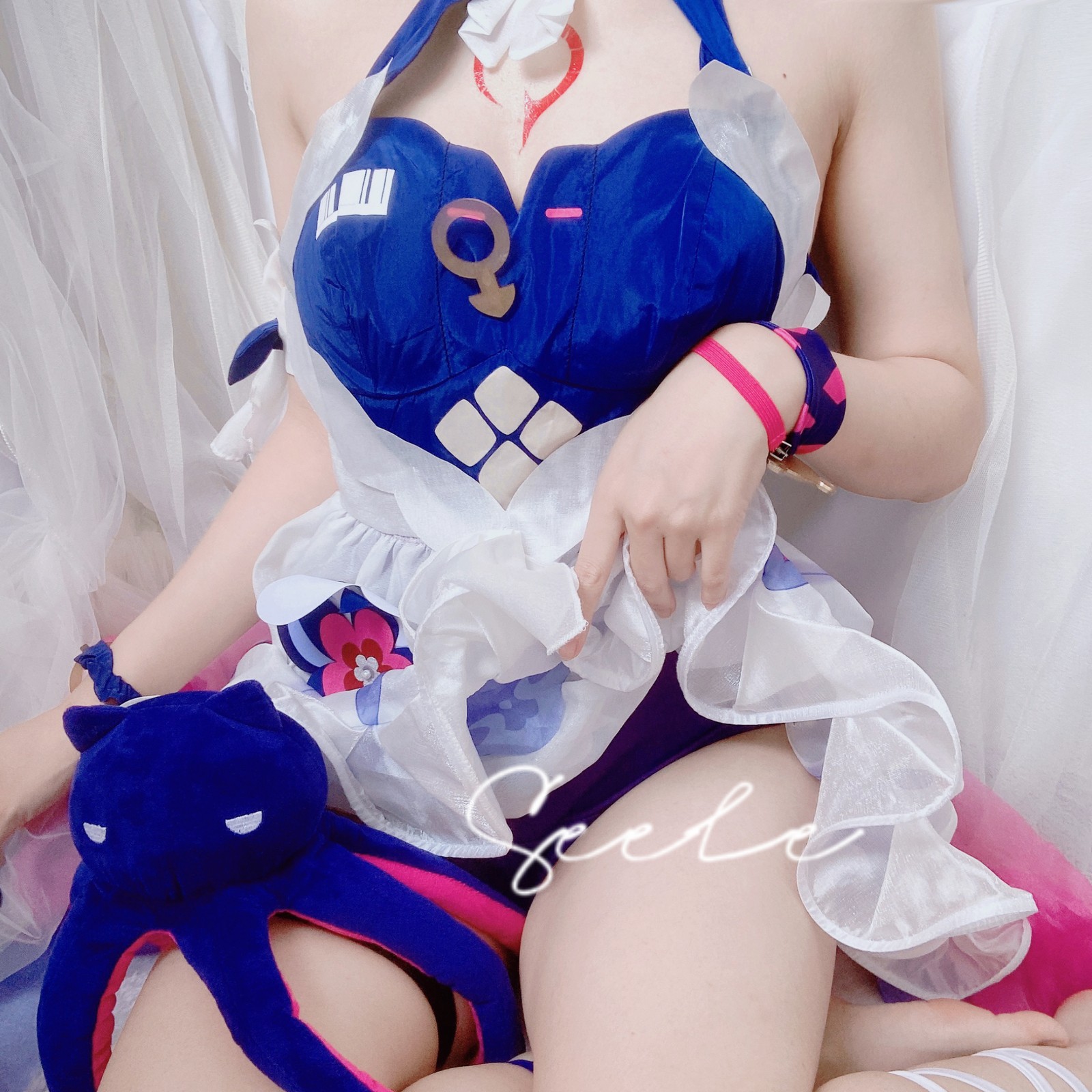 Seele麦麦希儿彼岸浪花 Cosplay｜海边主题高清写真（102P-532MB）插图8