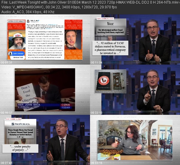 Last Week Tonight with John Oliver S10E04 March 12 2023 720p HMAX WEBRip DD2 0 x264-[NTb]