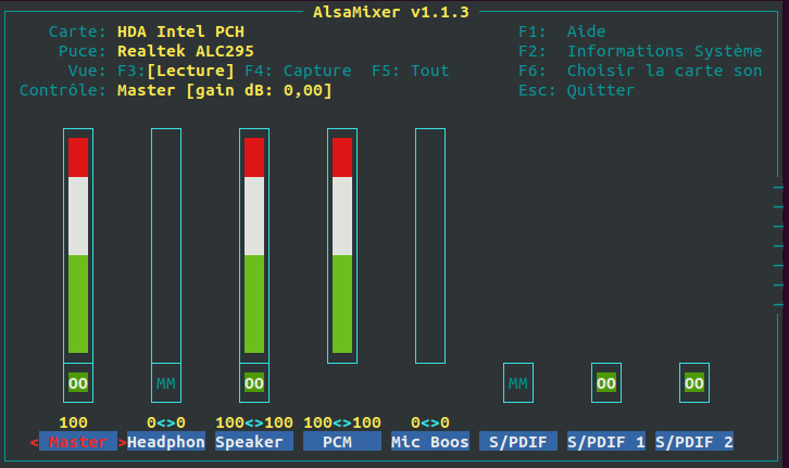 alsamixer