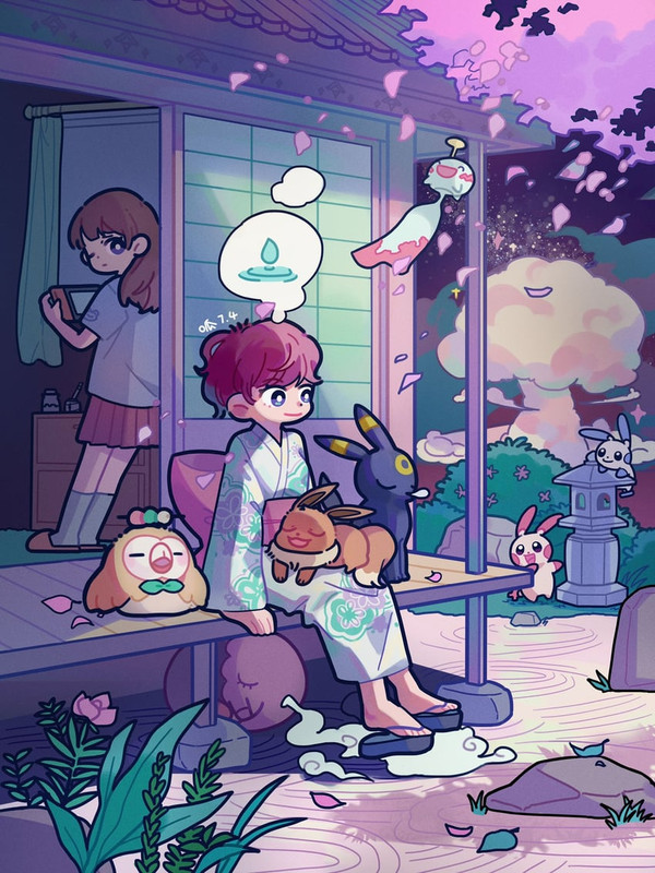 eevee-rowlet-umbreon-plusle-minun-and-2-