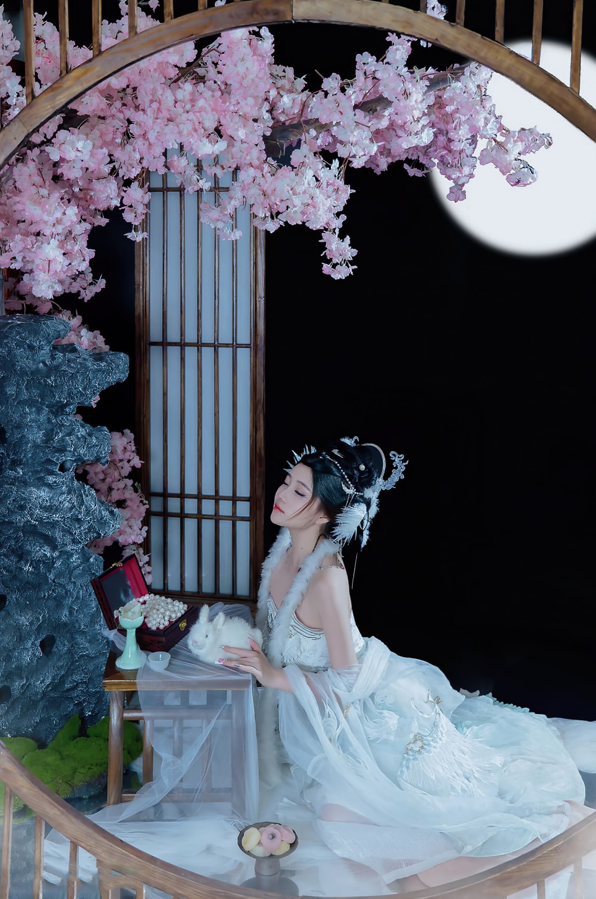 年年nnian 嫦娥仙子Cosplay写真 中秋神话主题图集插图7