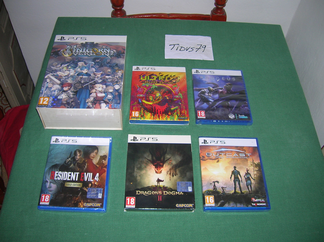 Ma collection Ps Vita- Ps3-Ps4-Ps5  Ps5-Giochi