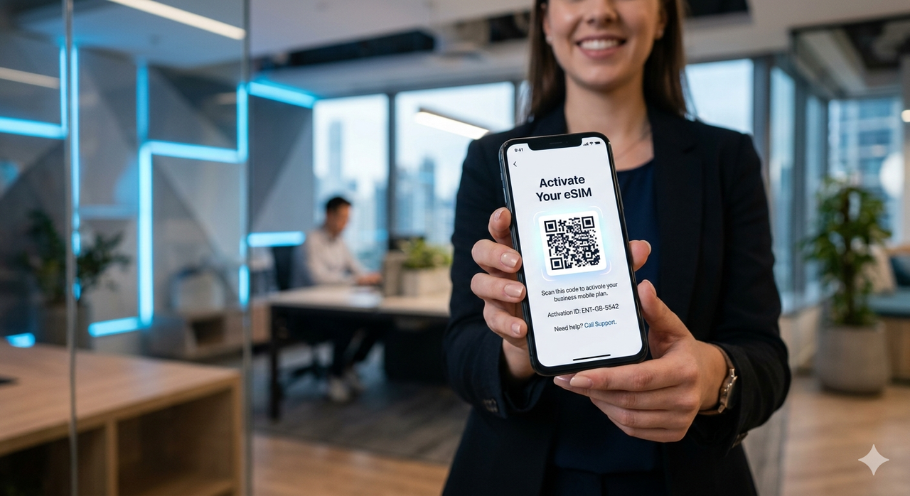 Scan QR code to activate eSIM in 10 seconds — OPERA Corporate Pass