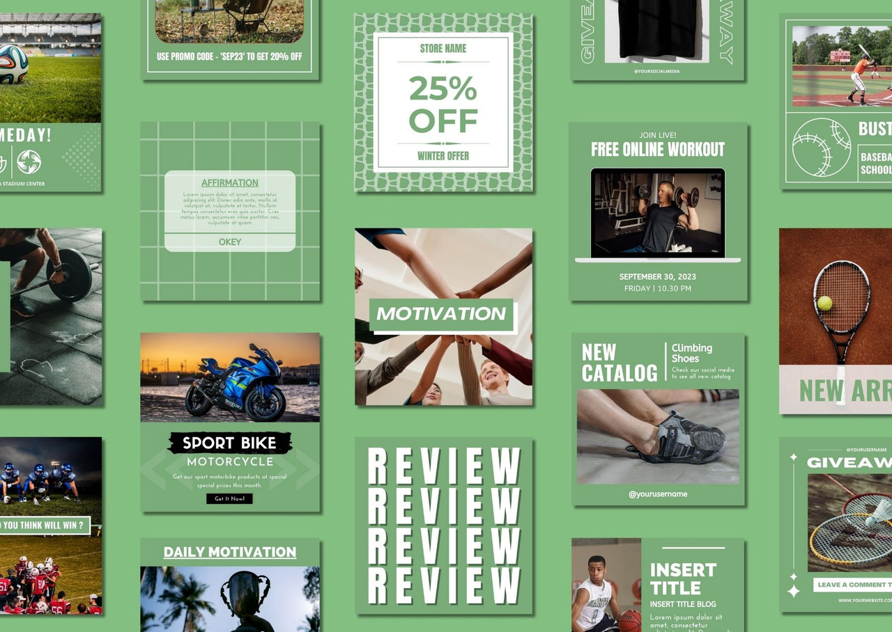 Sport Social Media Templates