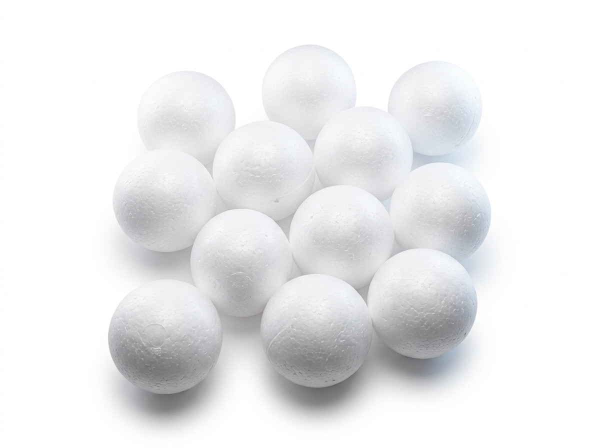 Bolas de icopor #8 espuma esfera para manualidades 6pz