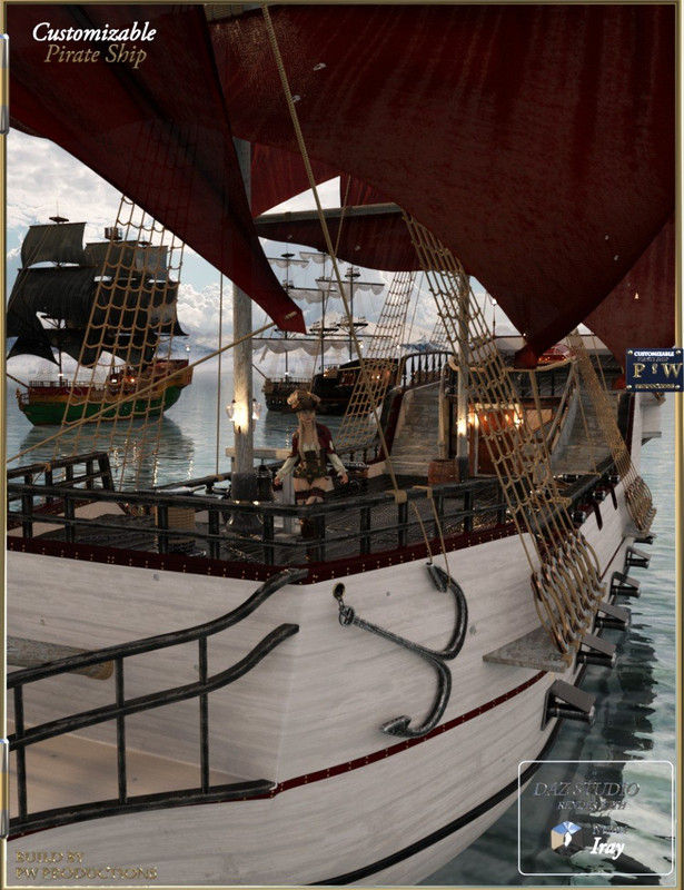 PW Customizable Pirate Ship PW Customizable Pirate Ship