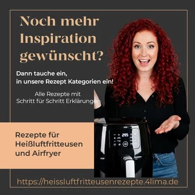 Moderne Heißluftfritteuse mit knusprigen Speisen