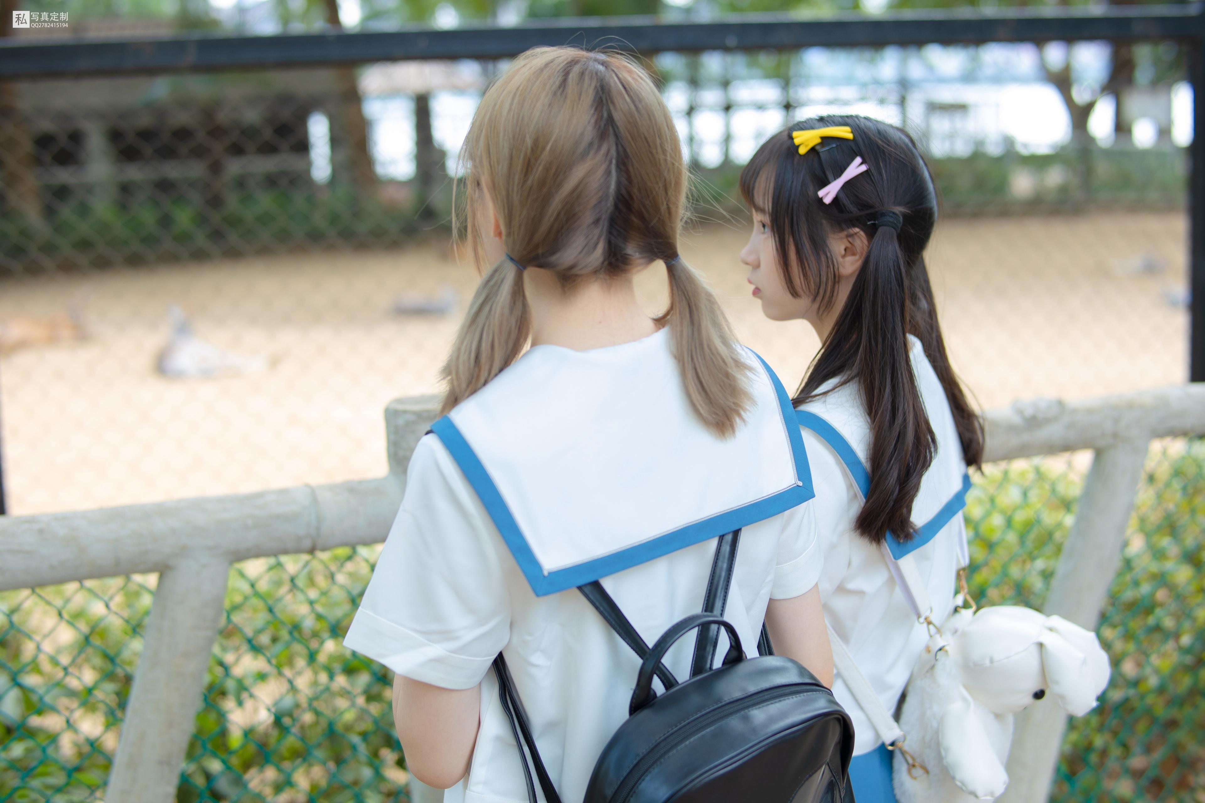 森萝财团 [JKFUN-025] 默陌&Aika - 80D白丝过膝袜 12