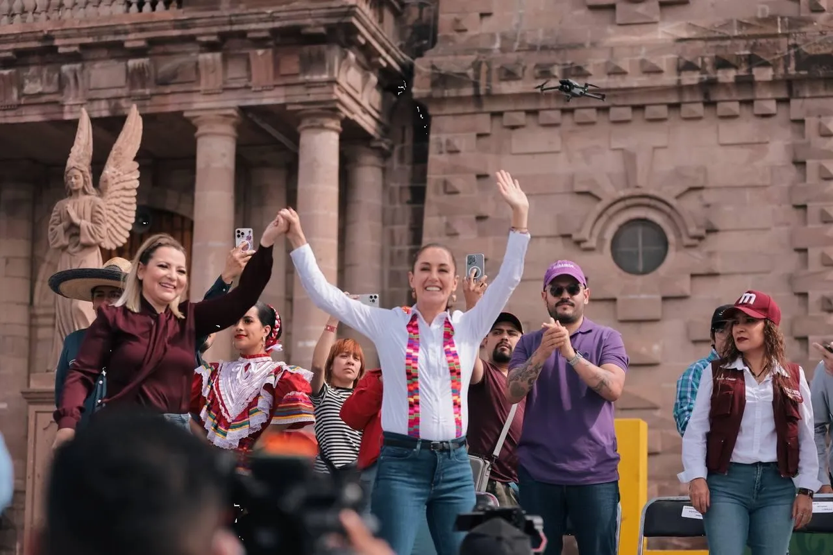 Sheinbaum presume 35 puntos arriba de Xóchitl Gálvez 