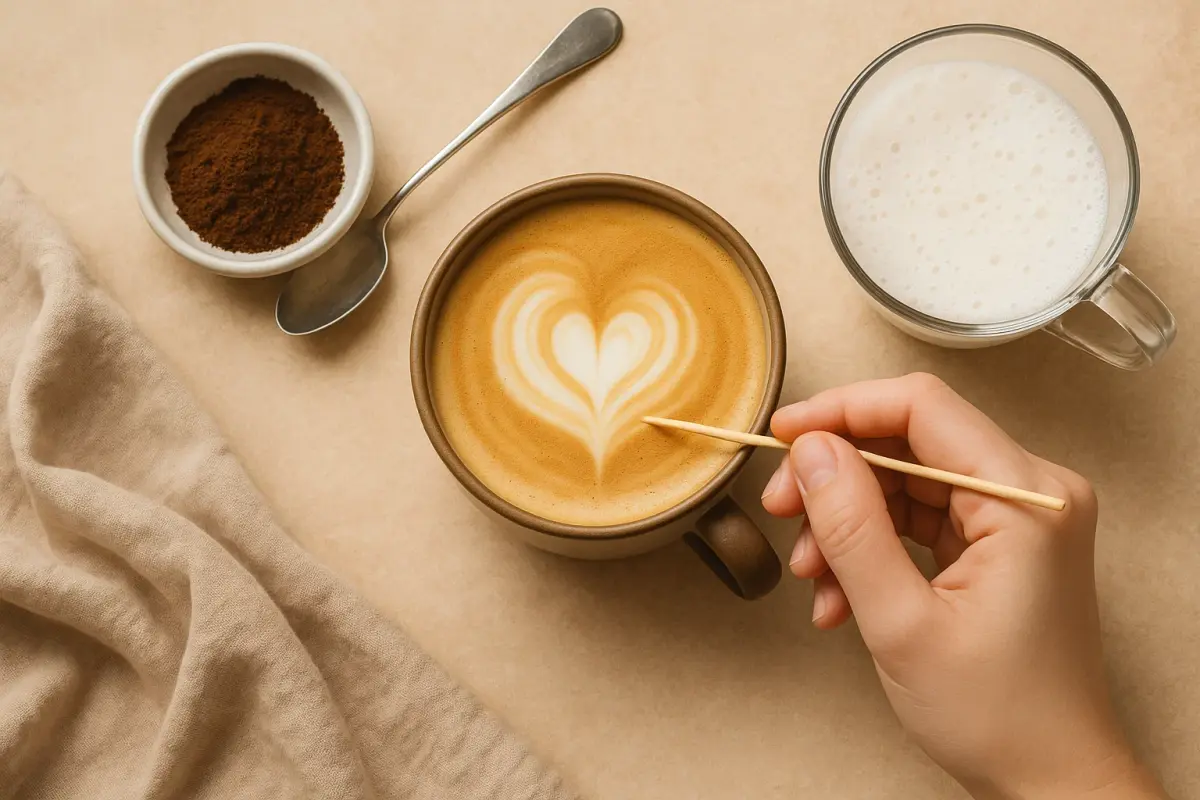 DIY Coffee Art Without Machine