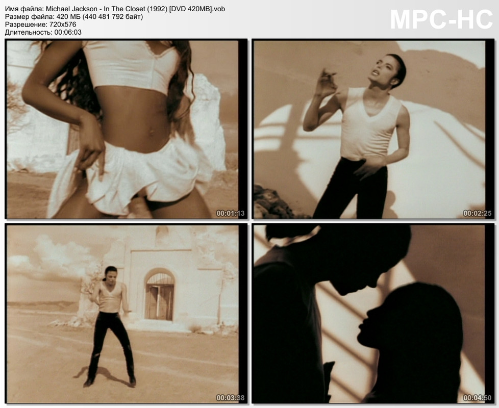 Michael Jackson - In The Closet (1992) [DVD 420MB]