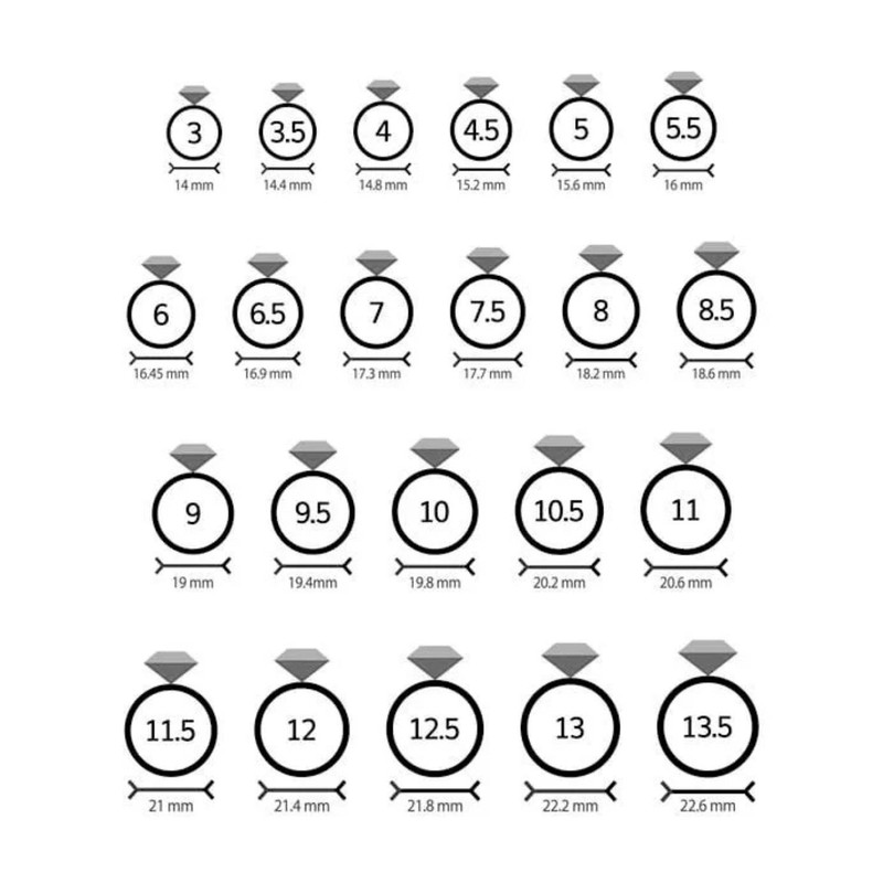 Hexagon Set 8MM Round Shape Semi Mount 925 Sterling Silver Solitaire Women Ring - Picture 6 of 6