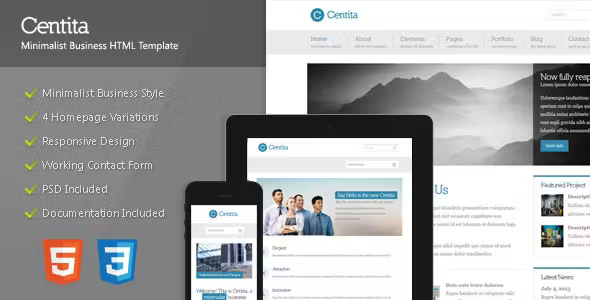 Centita – Minimalist Business Template HTML