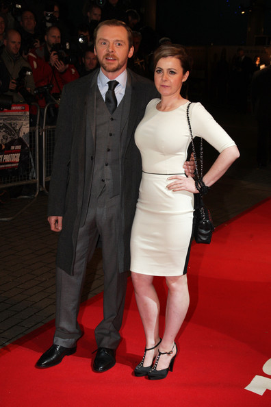 Simon Pegg met charmante, vrouw Maureen McCann 