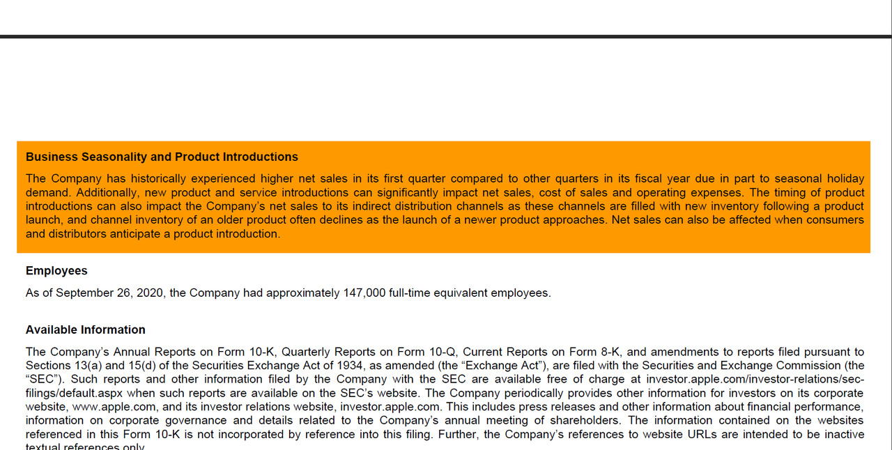 Apple short-term future