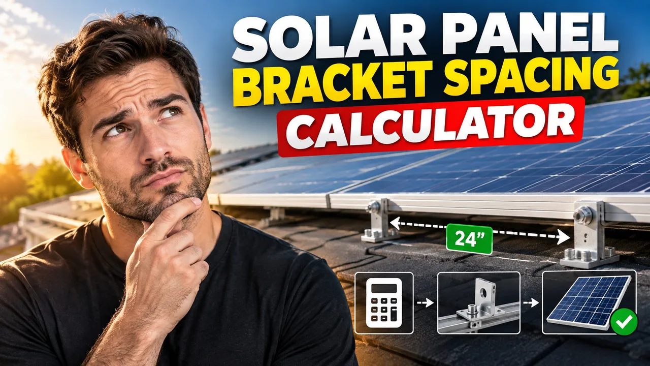Solar Panel Bracket Spacing Calculator