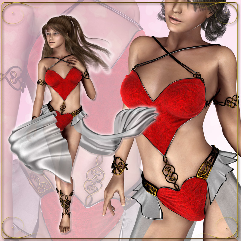 Heartsong Outfit + Fatale for Heartsong Texture Pack for V4