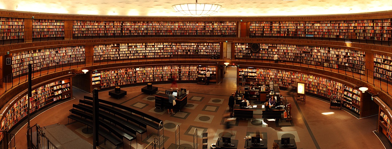 Books on shelf