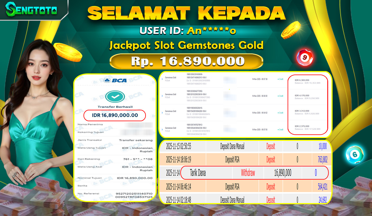 BUKTI PEMBAYARAN SLOT GEMSTONES GOLD