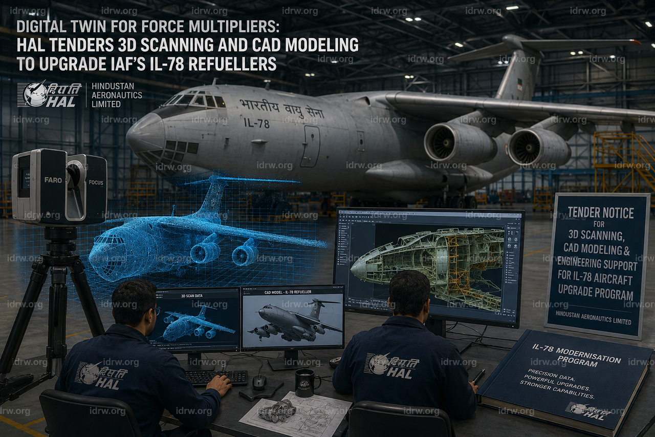 Индийские ВВС заказали 3D-сканирование и моделирование советских заправщиков Ил-78 для модернизации систем связи