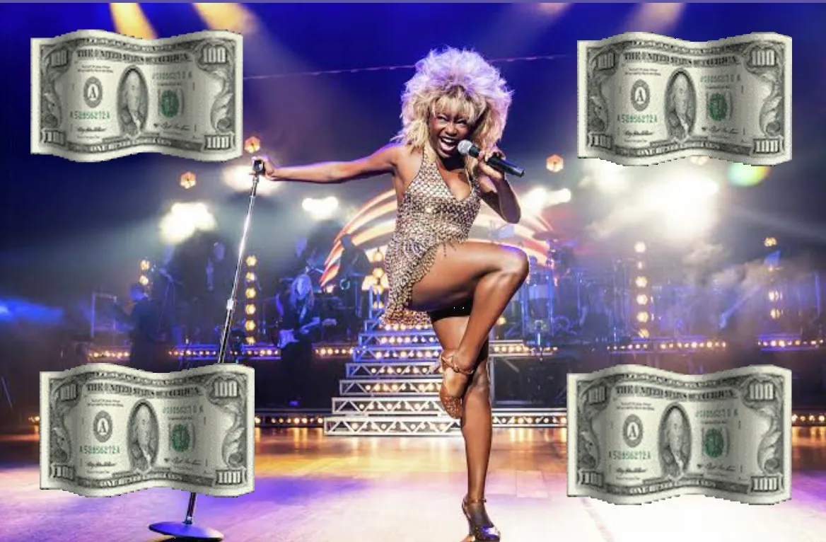 Tina Turner nadaba en dinero