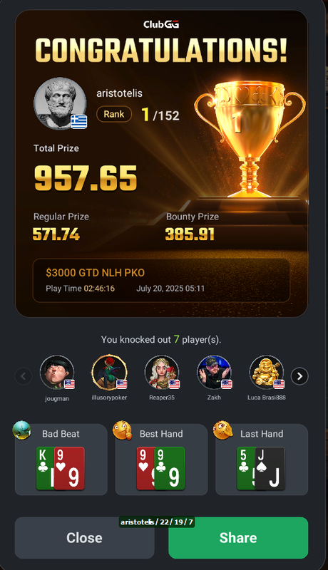 1st place